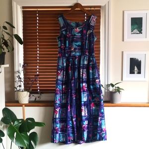 HANDMADE vintage midi dress